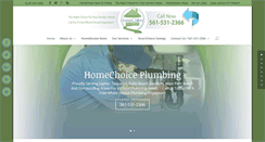 Desktop Screenshot of homechoiceplumbing.com